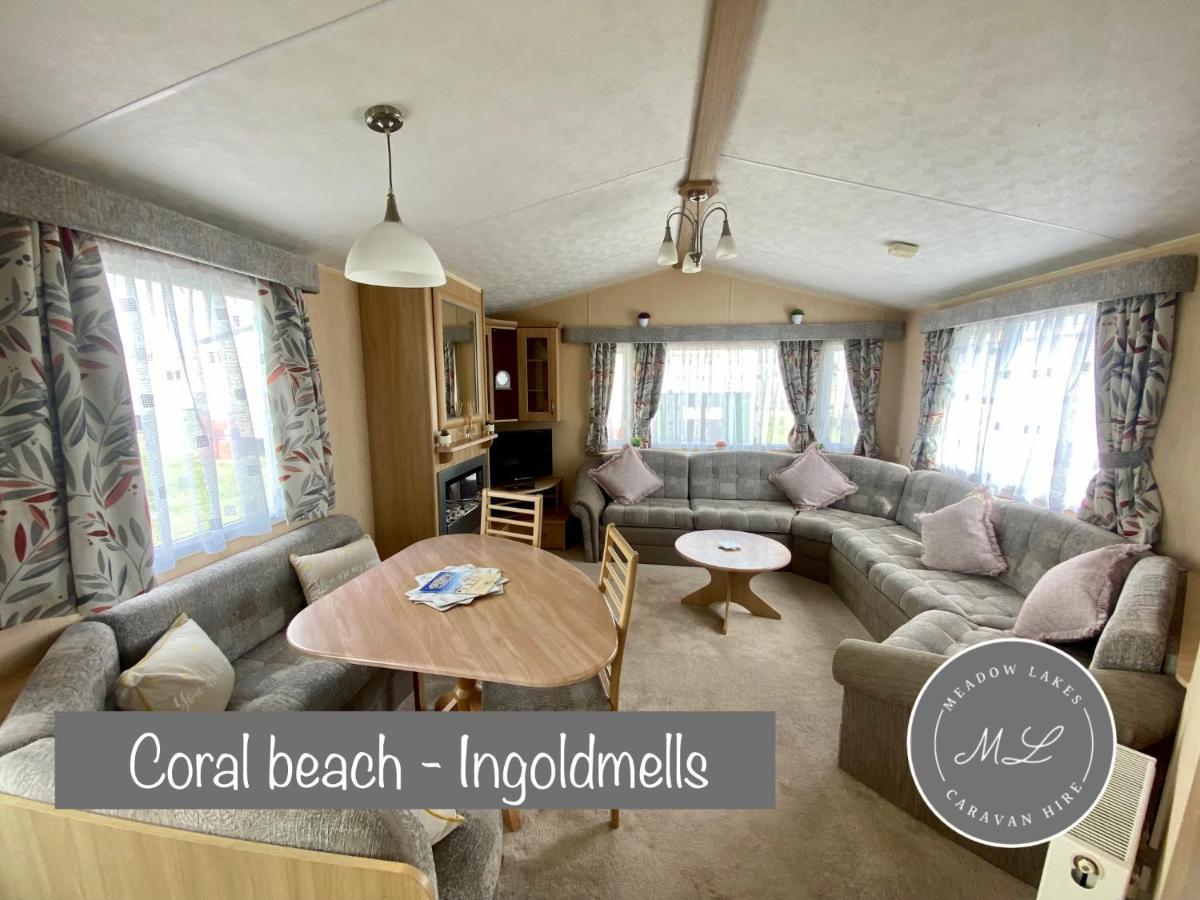 Coral Beach - Row 73 Van 2, Central Heating, Wifi, Bed Linen - Meadow Lakes Caravan & Lodge Hire 잉골드멜스 외부 사진